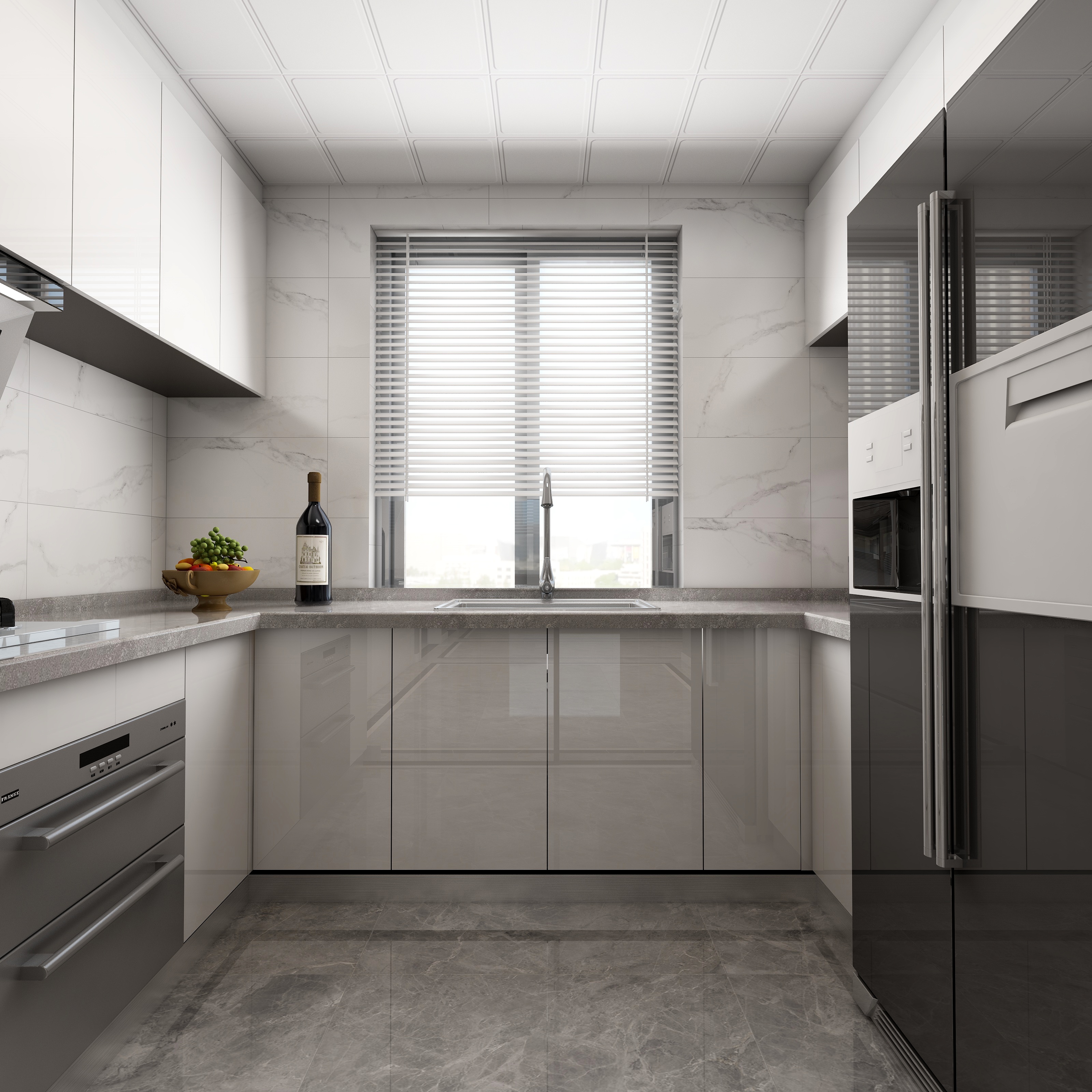 莫言空间设计-129方现代三居装修效果图