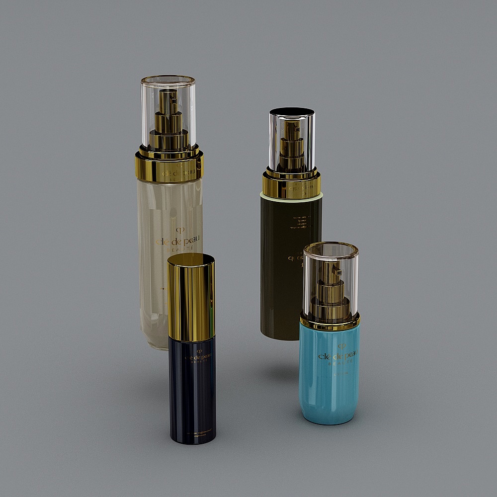 卫浴组合-化妆品类-63D模型