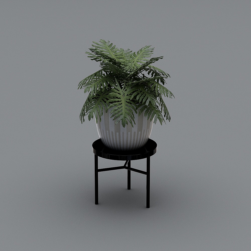 卫浴组合-绿植花卉类-343D模型