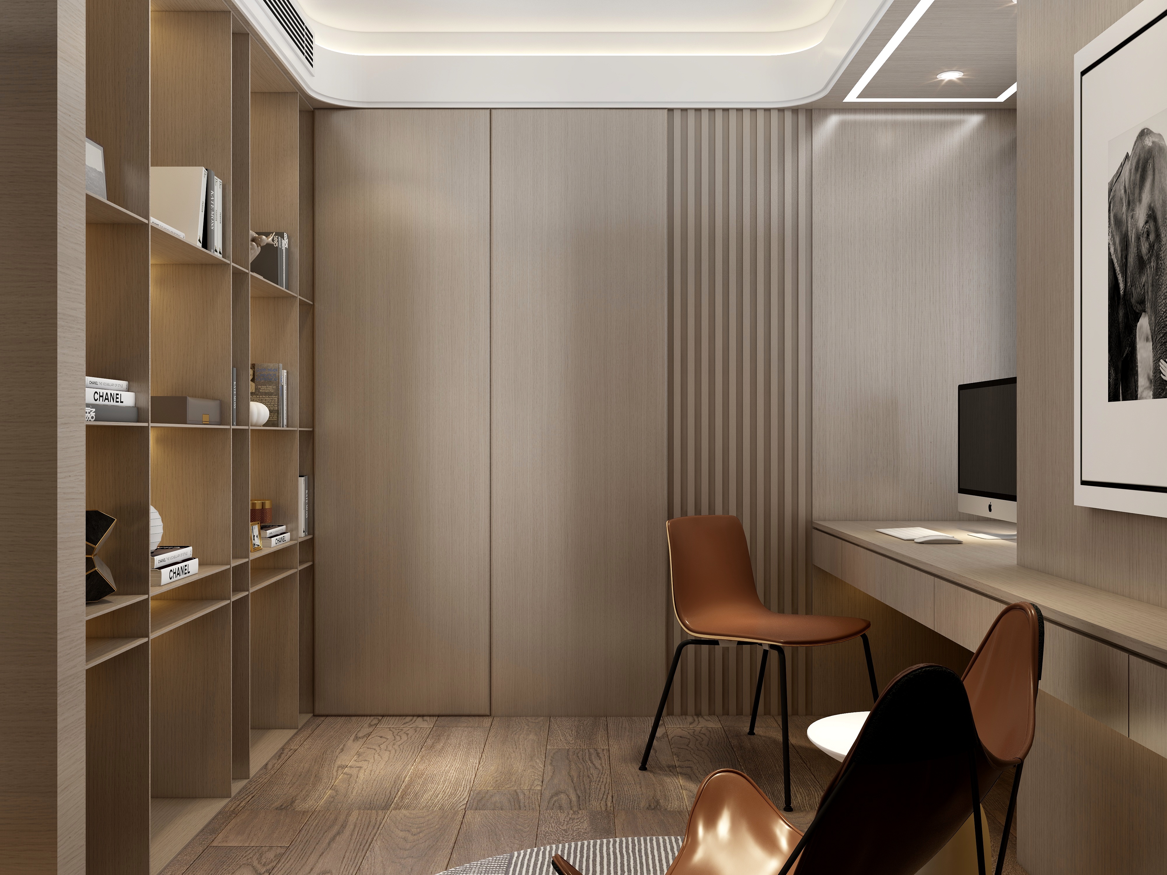 梁筑设计-《复式》-200平西湖复式装修效果图