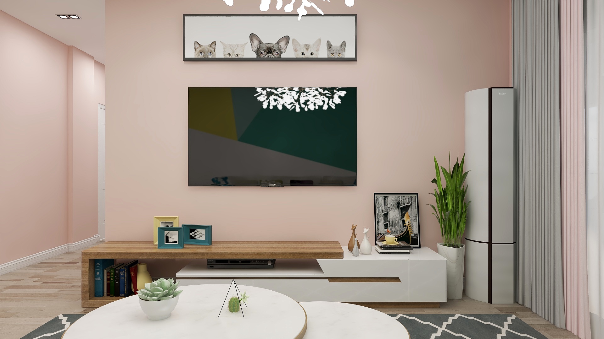 张策-德信海德公园83.00㎡A2’3室2厅1卫1厨-装修设计方案