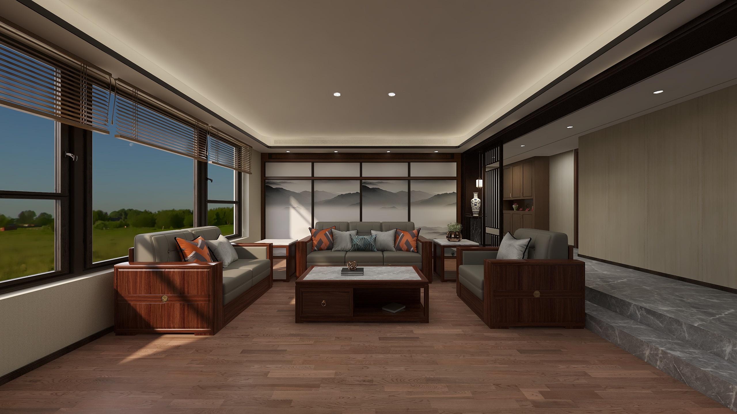 奶茶配烤肉-人社局宿舍-装修设计方案