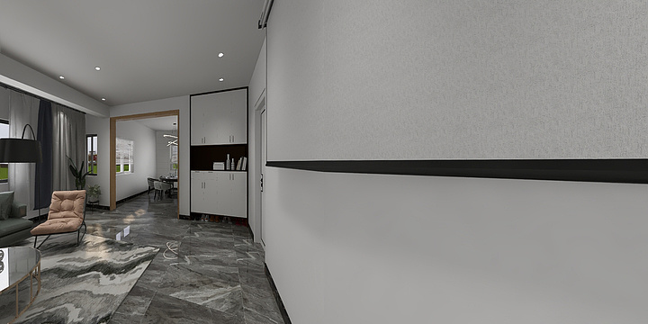 阿莫设计-瑞和园89.50㎡B户型3室2厅1卫-装修设计方案