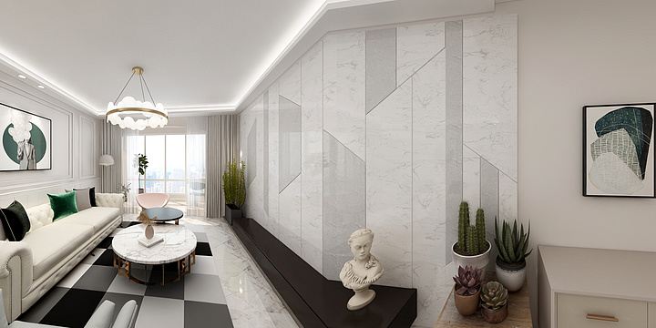 莫兰迪灰色背景方案-装修设计方案