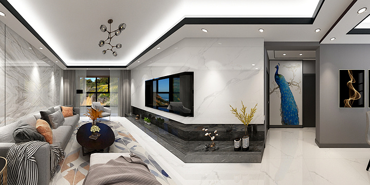 恒泰装饰007-银河御府-轻奢-装修设计方案