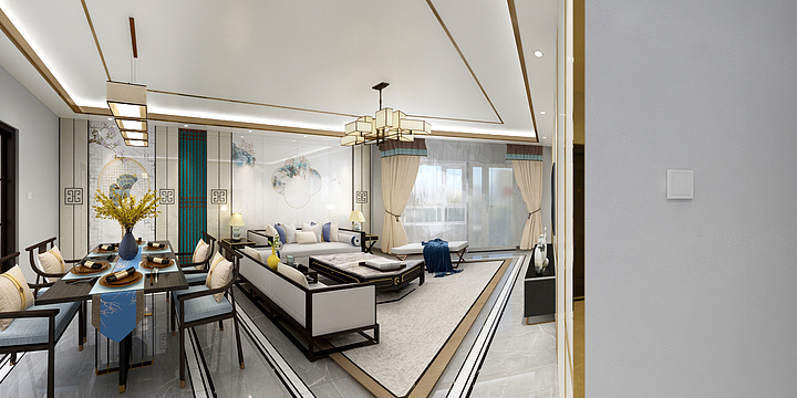 金宸装饰-新中式别墅-装修设计方案