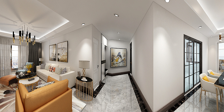 徐州艺境空间装饰-中锐.星尚城46#3--301北欧-装修设计方案