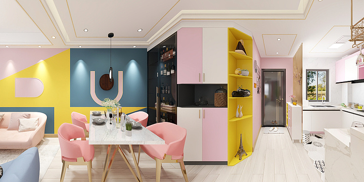 愚人醉酒-心中那点粉-装修设计方案