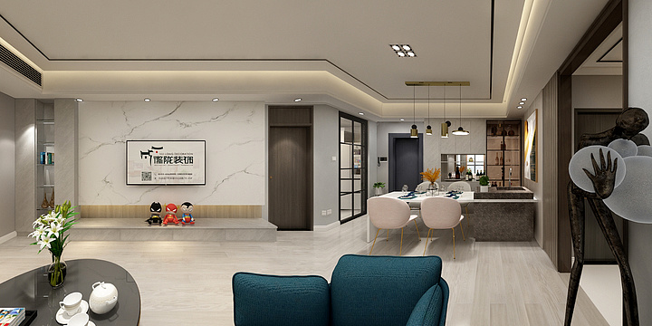 徽陇装饰设计-东誉御品4-1702#-已设计-装修设计方案