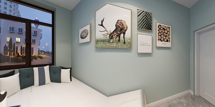 方言S-景山-李潘-2人户-北欧-装修设计方案