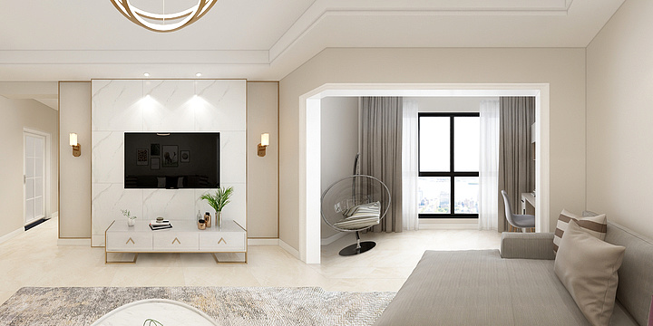 沈灵-悦城现代简约-装修设计方案