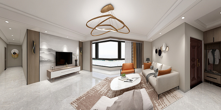 设计师徐常耀-溶江小区35#-现代-装修设计方案