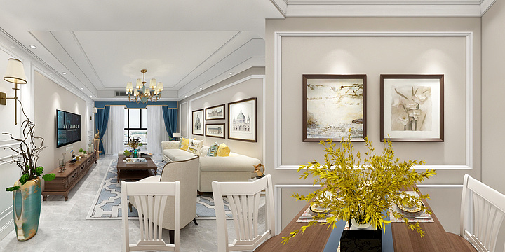 正海装饰李双-宫涵花园65#901简美风-装修设计方案