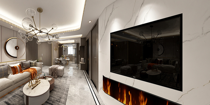 刘媚16621687793-中冶上河雅筑127平01户型-装修设计方案