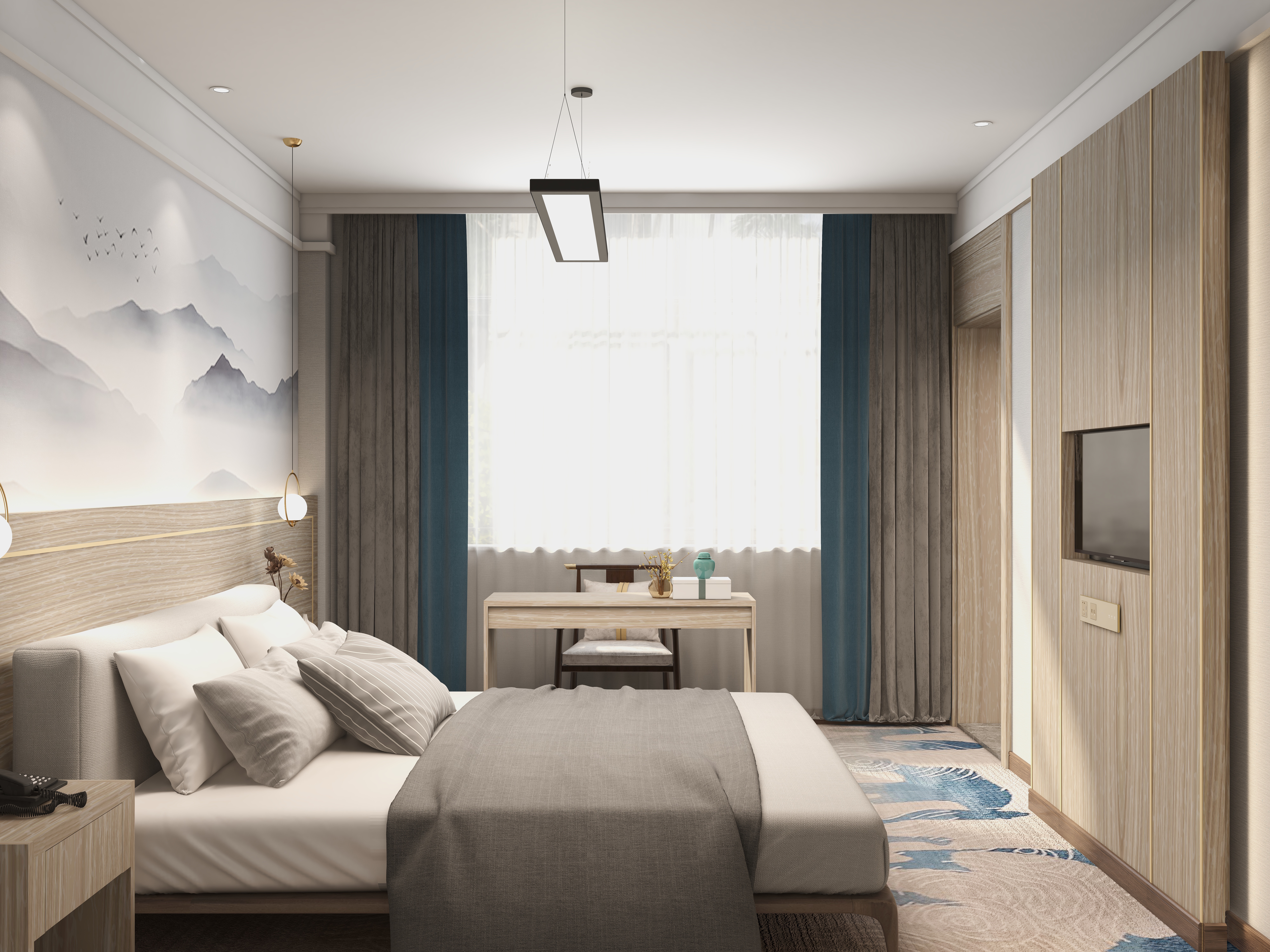 用心做家具-24方新中式一居-装修设计方案