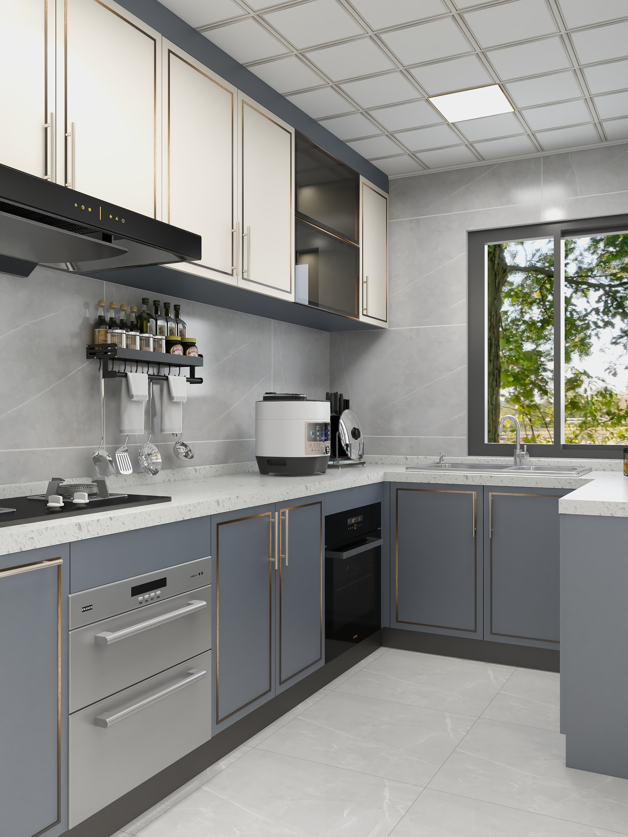 湛智华-美式轻奢184平4房装修效果图