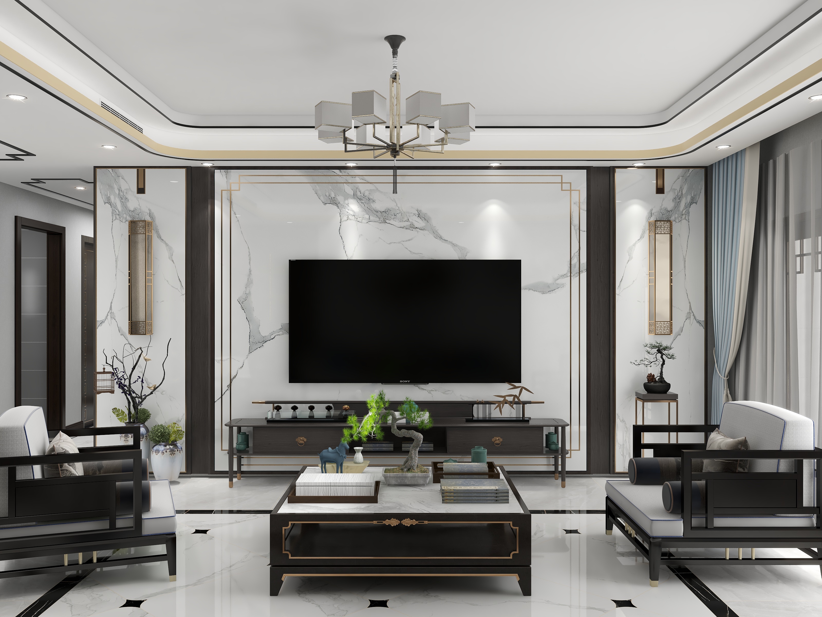 辰逸室内设计师-沭东花园装修效果图