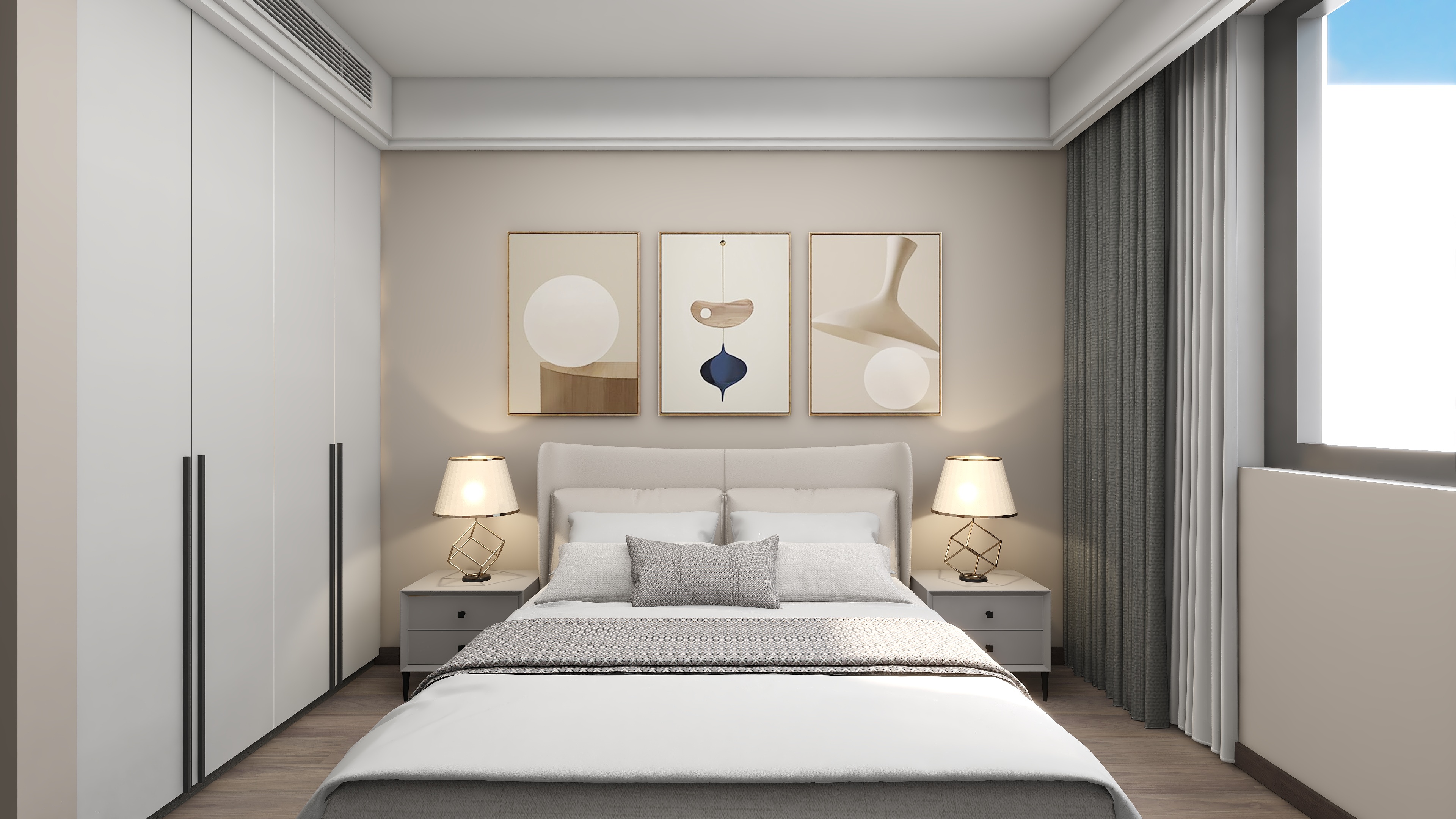 全案设计王邱平-现代风装修效果图