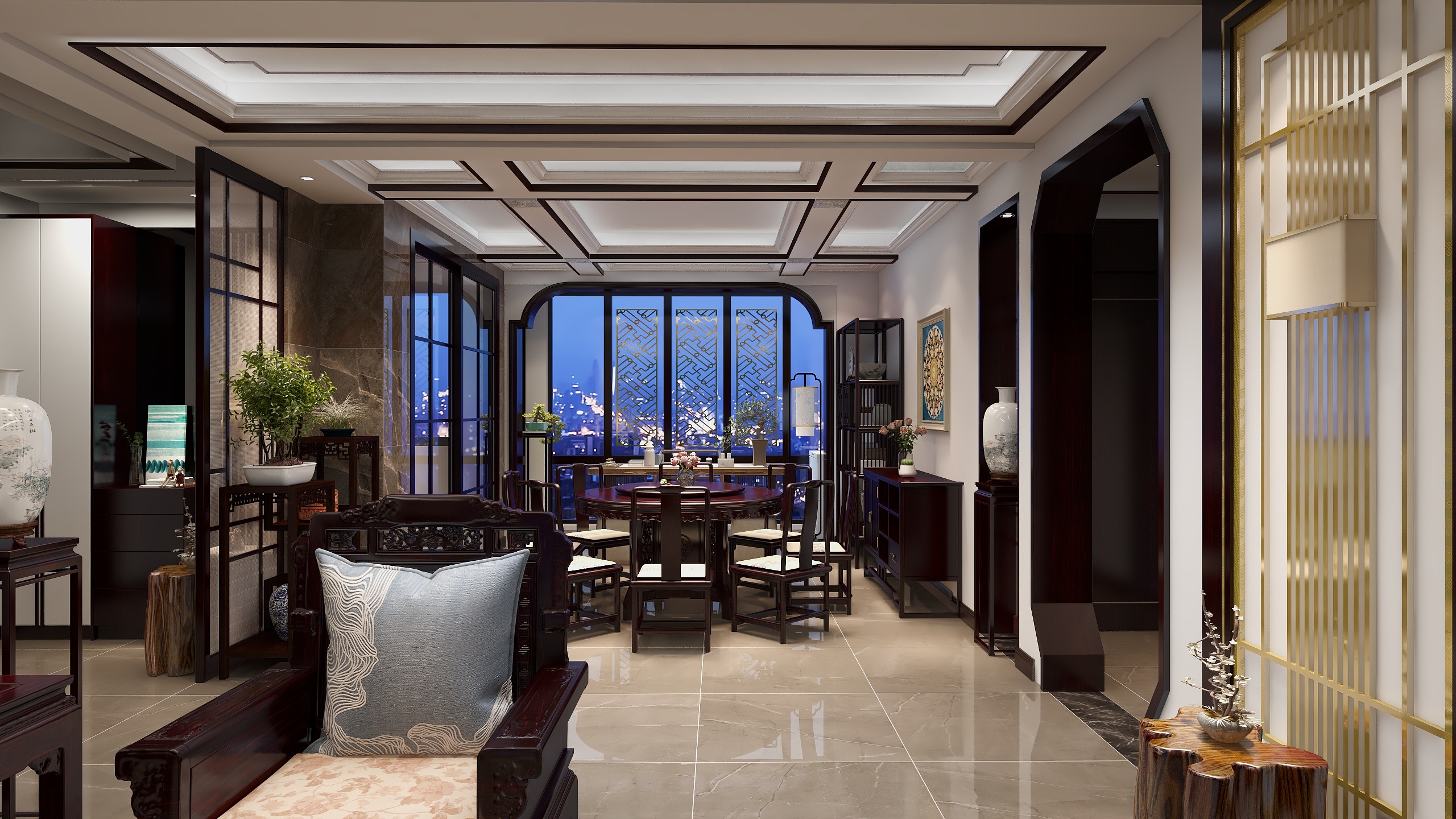 装管家娃娃鱼-《鑫鼎装饰》巴邱观澜苑中式-装修设计方案