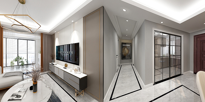 崔宏业家居设计-绿地·海外滩陈先生府邸-装修设计方案