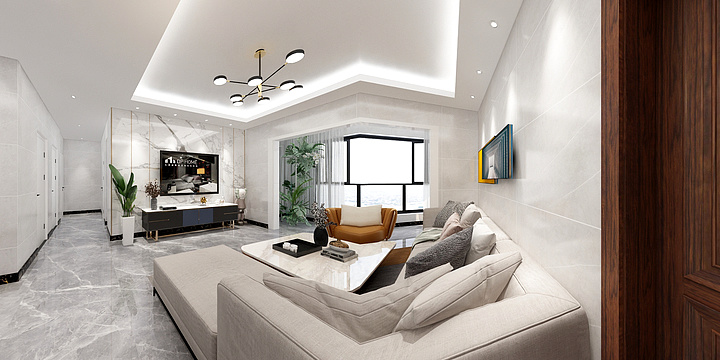 室内设计师文宇翔-型格7都会宾总-装修设计方案