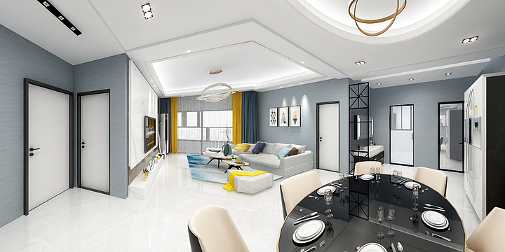 蓝典装饰-奥体清华苑-装修设计方案