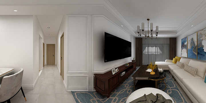 画中有马-美的明湖北湾-装修设计方案