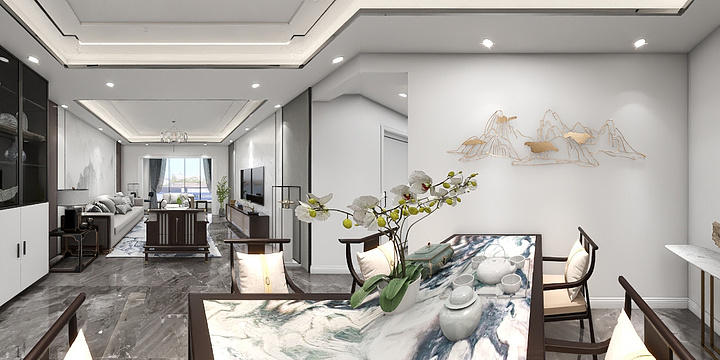 Mm室内设计-澜湾别院李哥雅居-装修设计方案