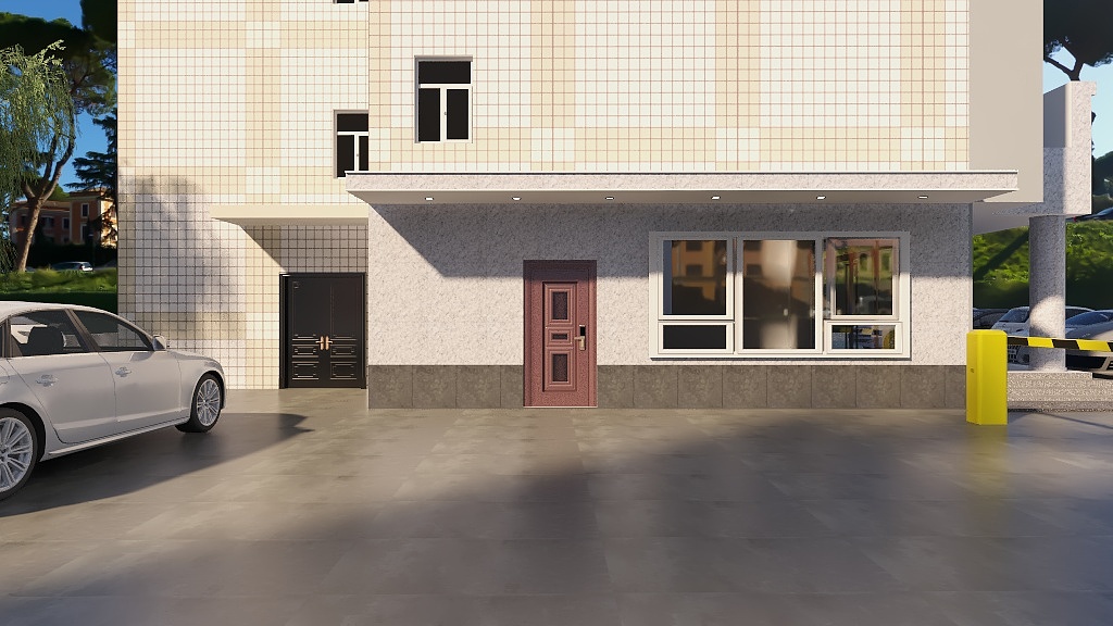 凌顶装饰设计-银行外景-副本-装修设计方案