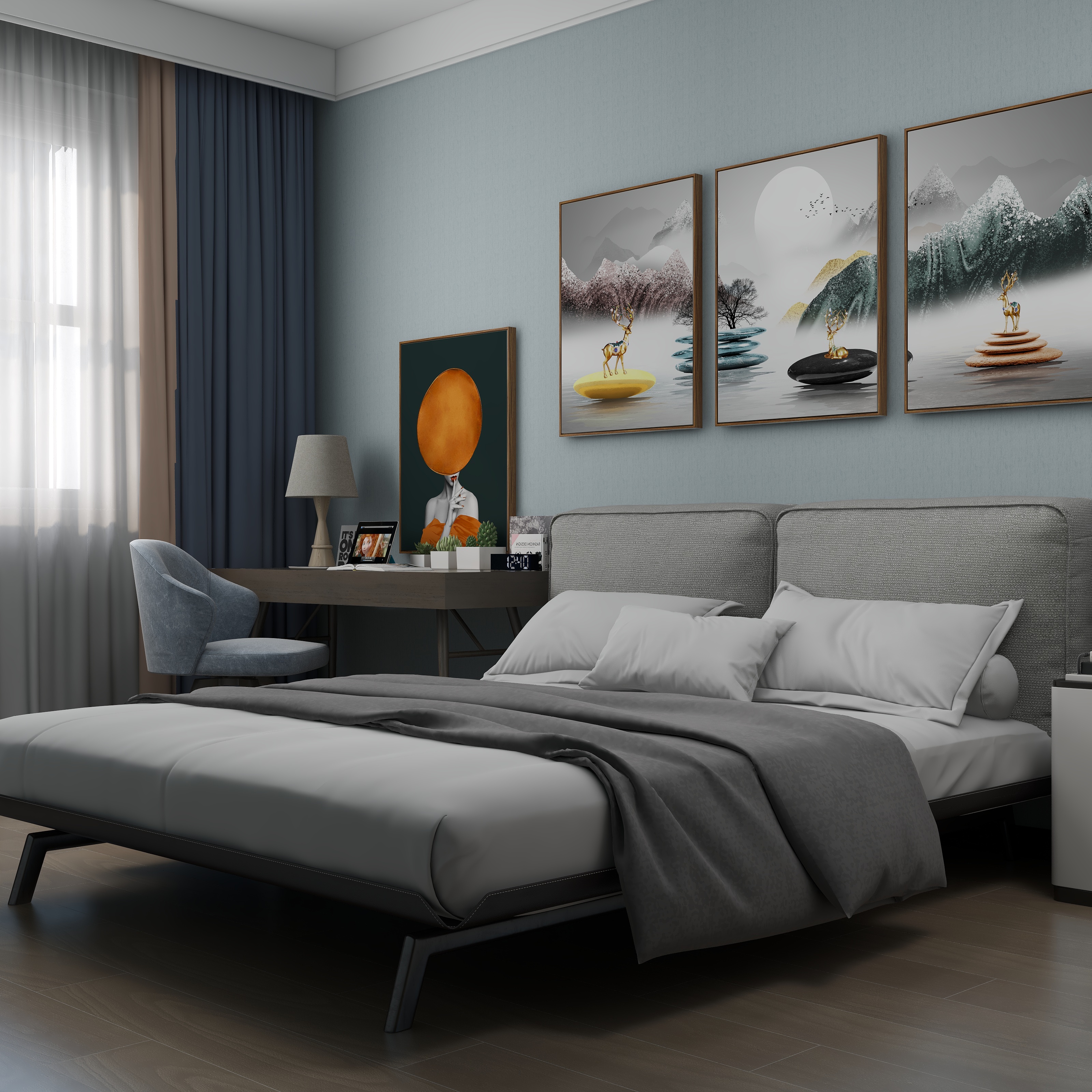 辰逸室内设计师-沭东花园装修效果图