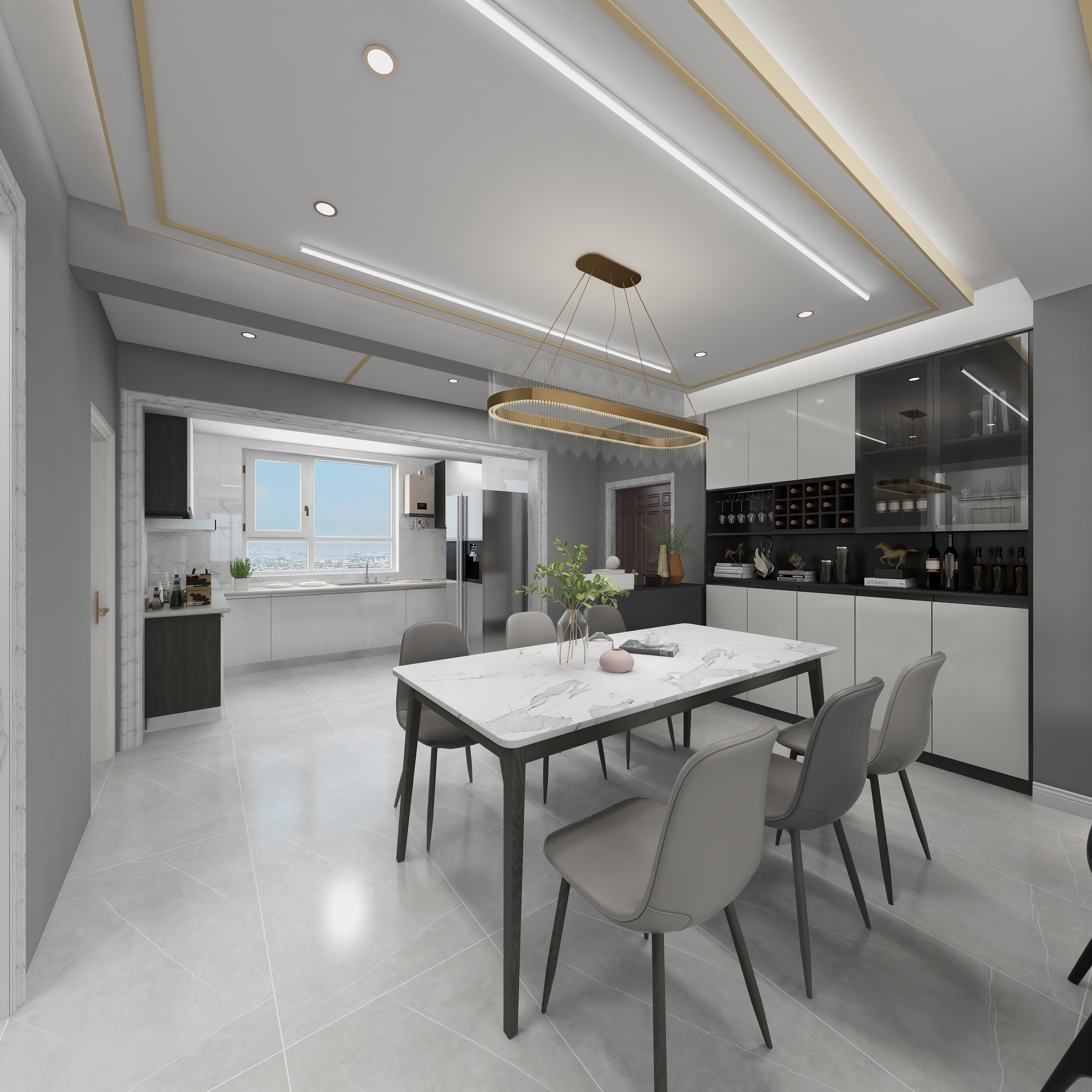 全案设计师何帅-31#样板间两室-装修设计方案