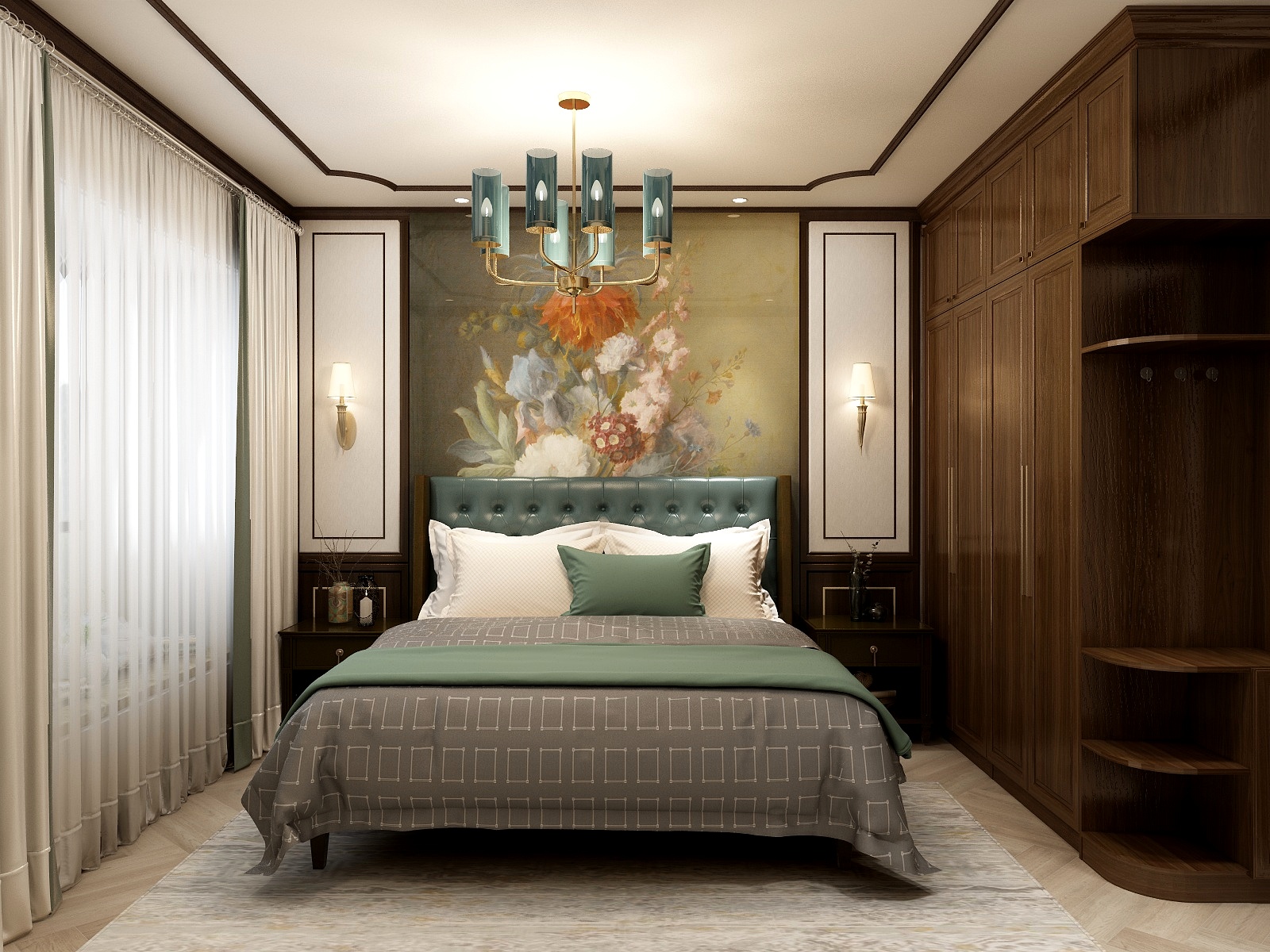 小希梅-奧韵华府-传统美式-装修设计方案