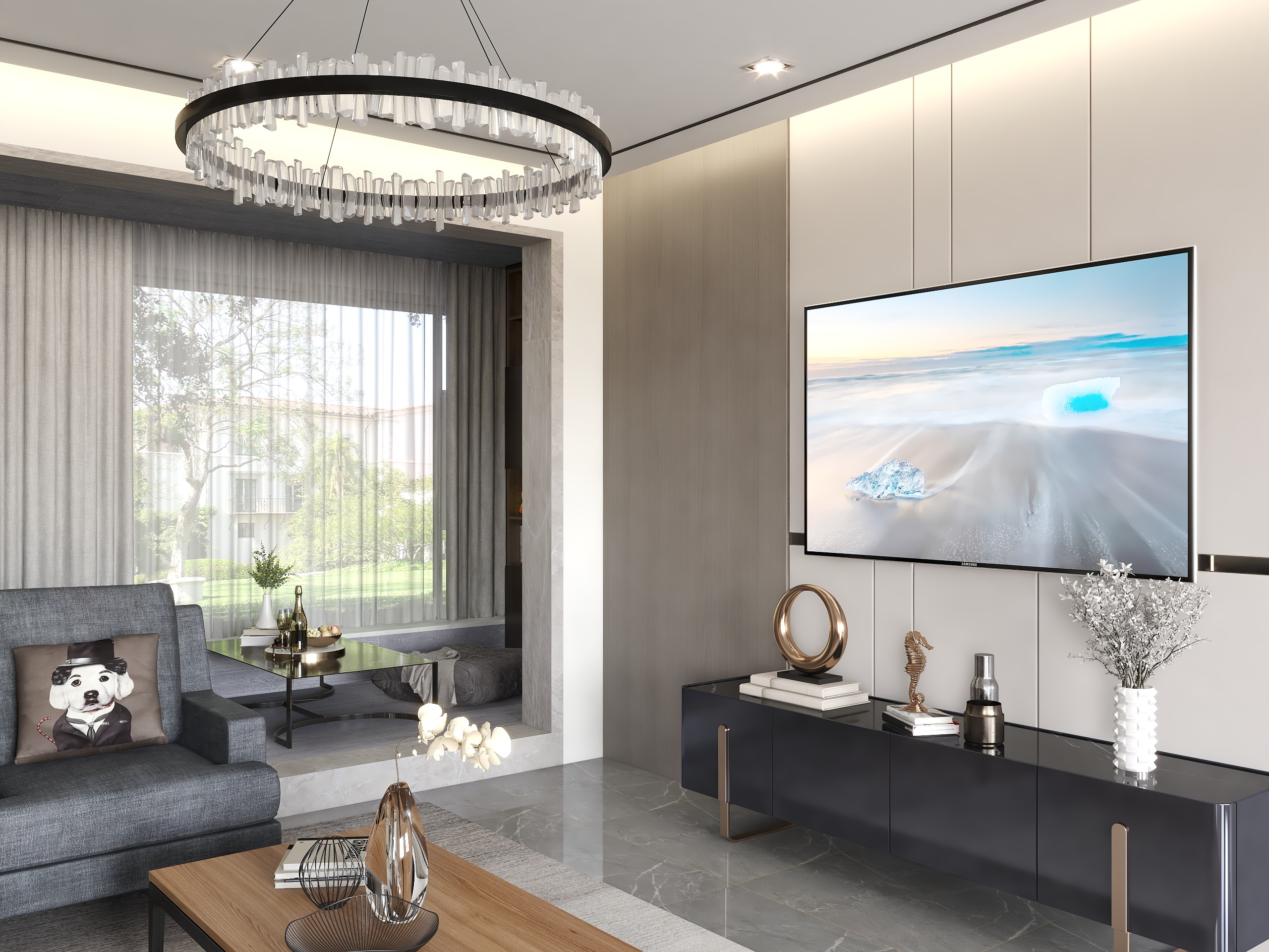 室内设计师葛维-灏景B区1302室漫游视频-装修设计方案