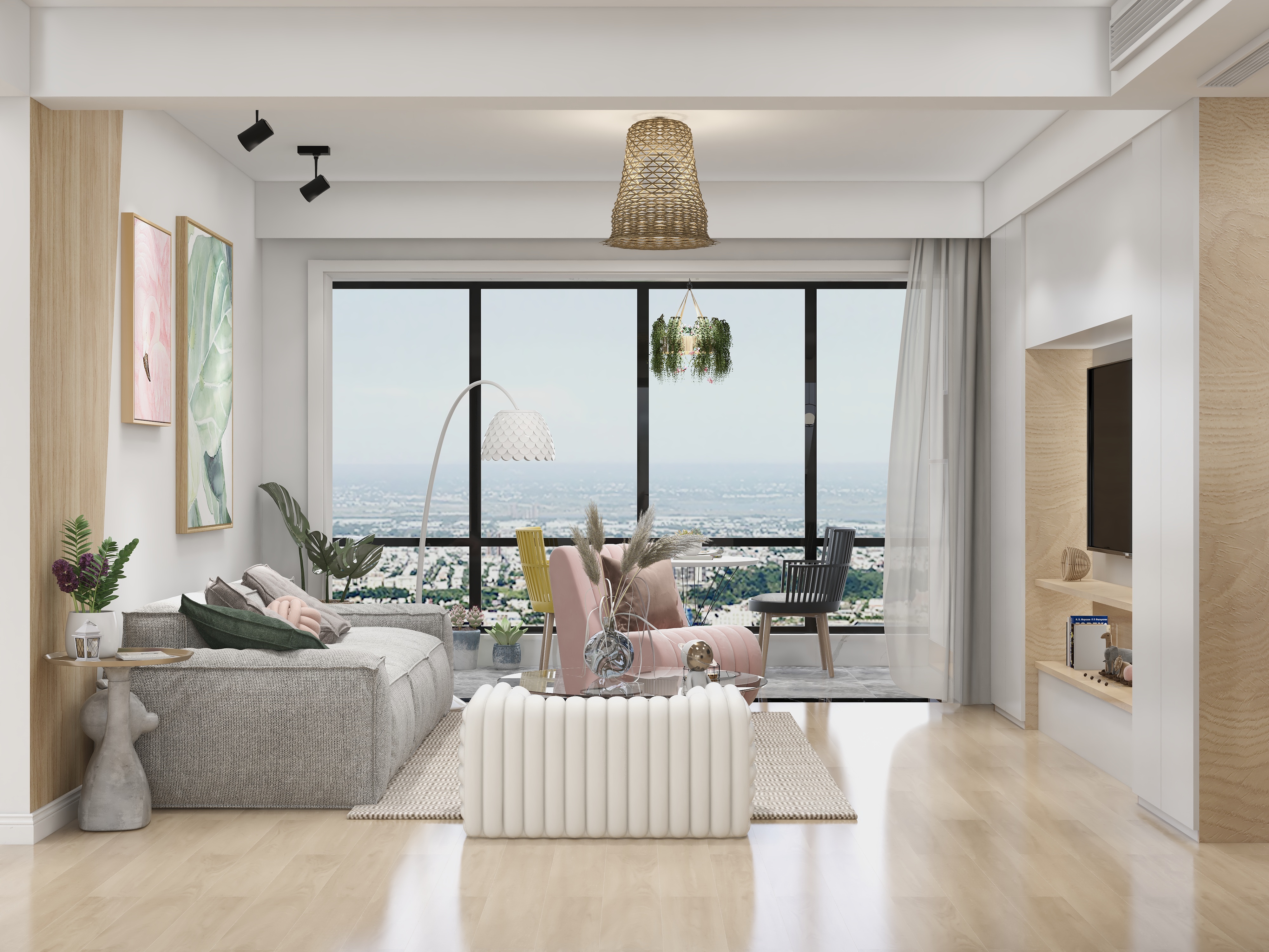 王思力-154平方北欧极简装修效果图