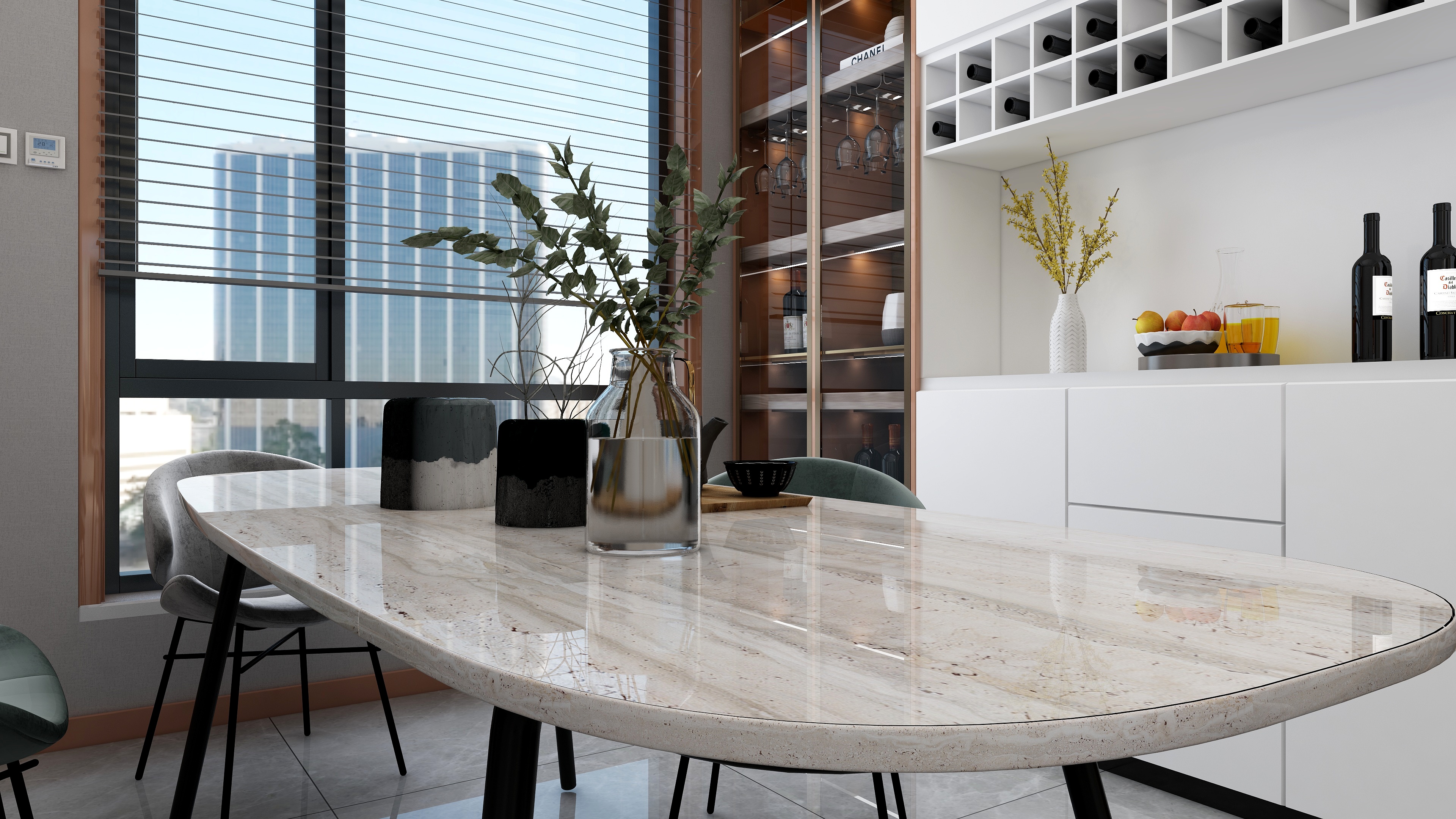 A爱家love-莫兰迪橙现代简约风153m²3室2厅-副本-装修设计方案