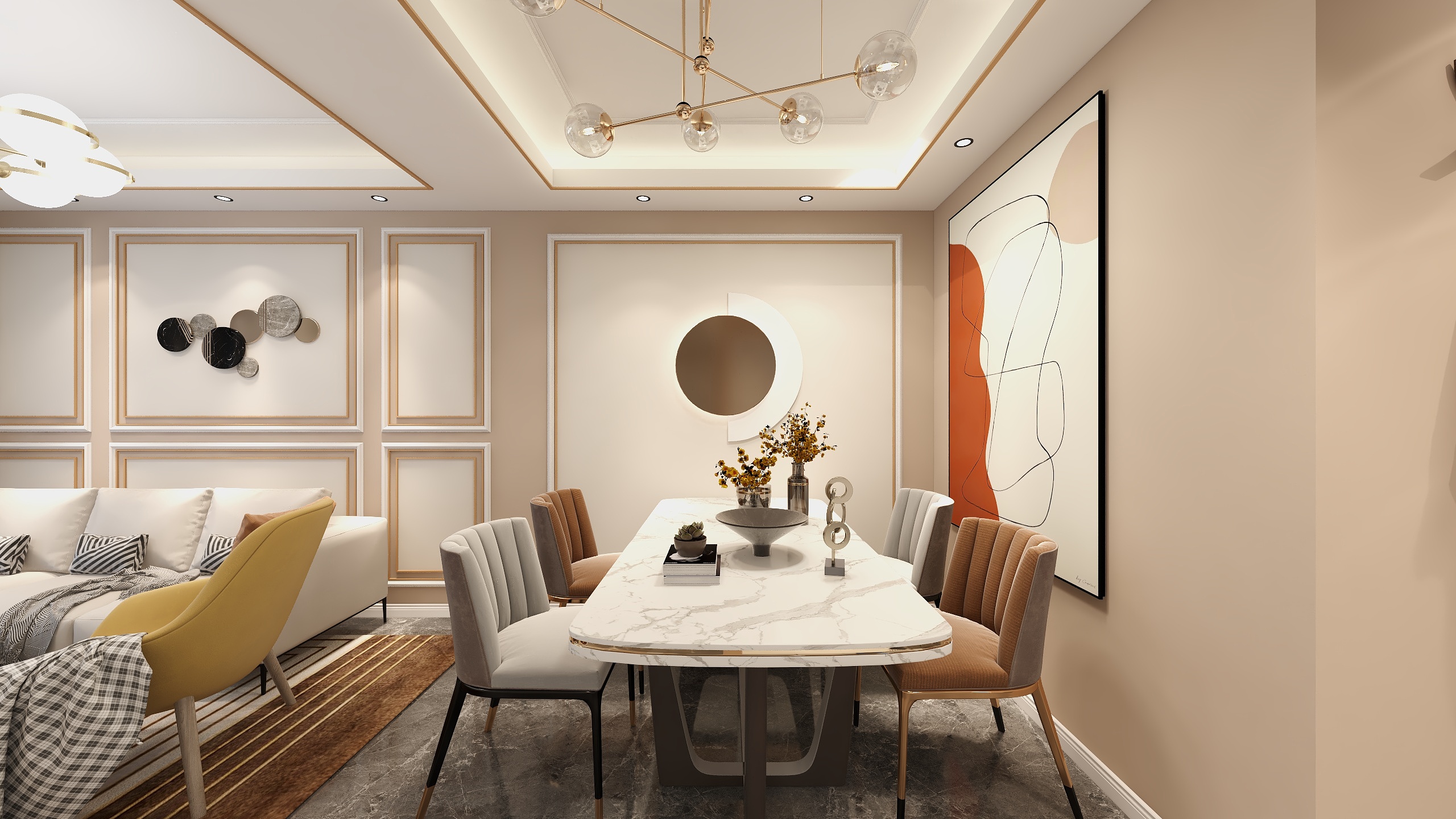 小小小小桔子呀-橙红年代——不一样的北欧-装修设计方案