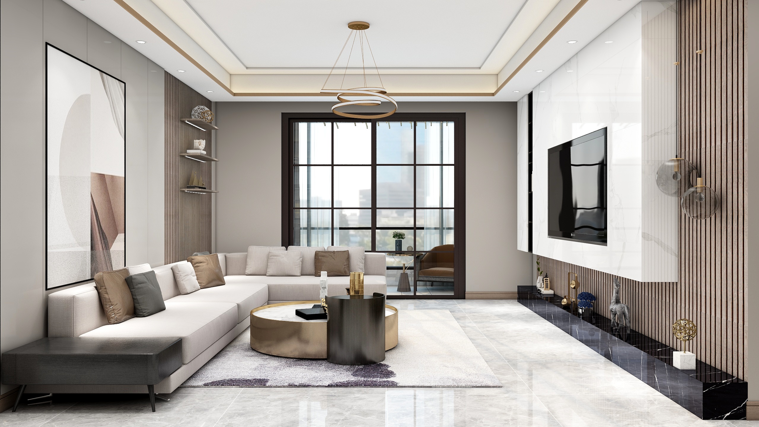 设计师梁晨-【现代简约】东区家装-装修设计方案