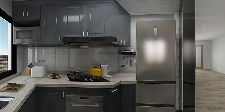 包结君-九颂山河89㎡轻奢生活风尚-装修设计方案