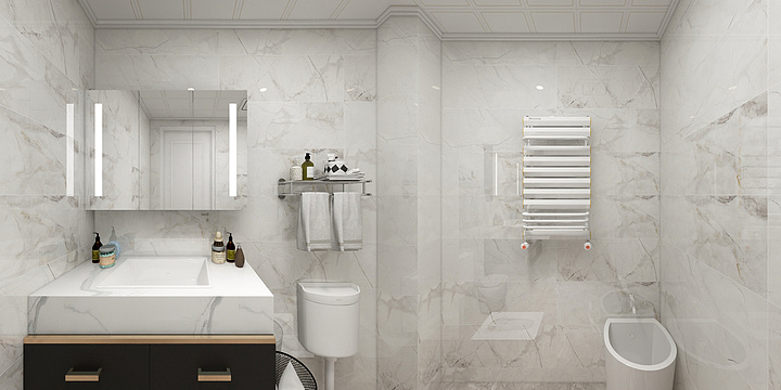 1910GJU设计工作室-国奥村餐厅厨房卫生间-装修设计方案