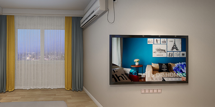 匠心居-德信海德公园83.00㎡A2’3室2厅1卫1厨-装修设计方案