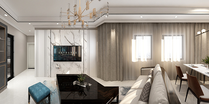 尚美雅筑小建-瑞和园89.50㎡B户型3室2厅1卫-装修设计方案