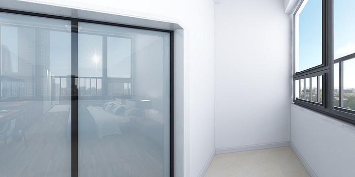 职业装饰GUpK-湖里党校10层样板间(有阳台）-装修设计方案