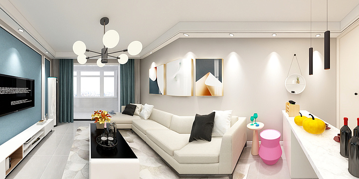 范军鹏-华泰.世纪华苑108㎡刘哥效果-装修设计方案