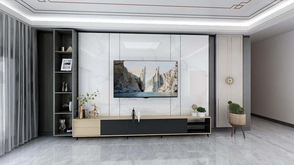 山东潍坊昌邑专卖店-潍水龙城-装修设计方案