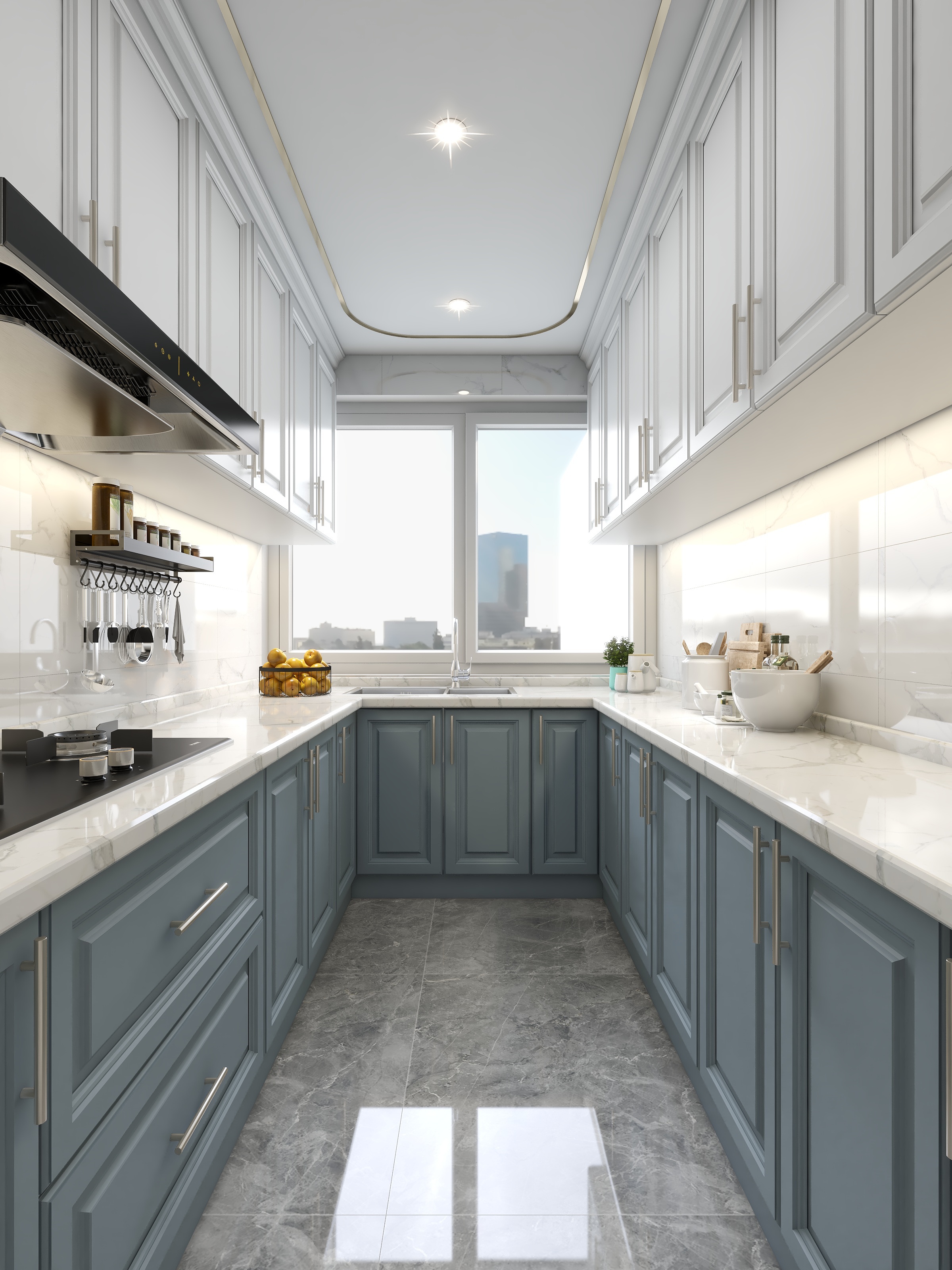 李青越-160方轻奢两居装修效果图