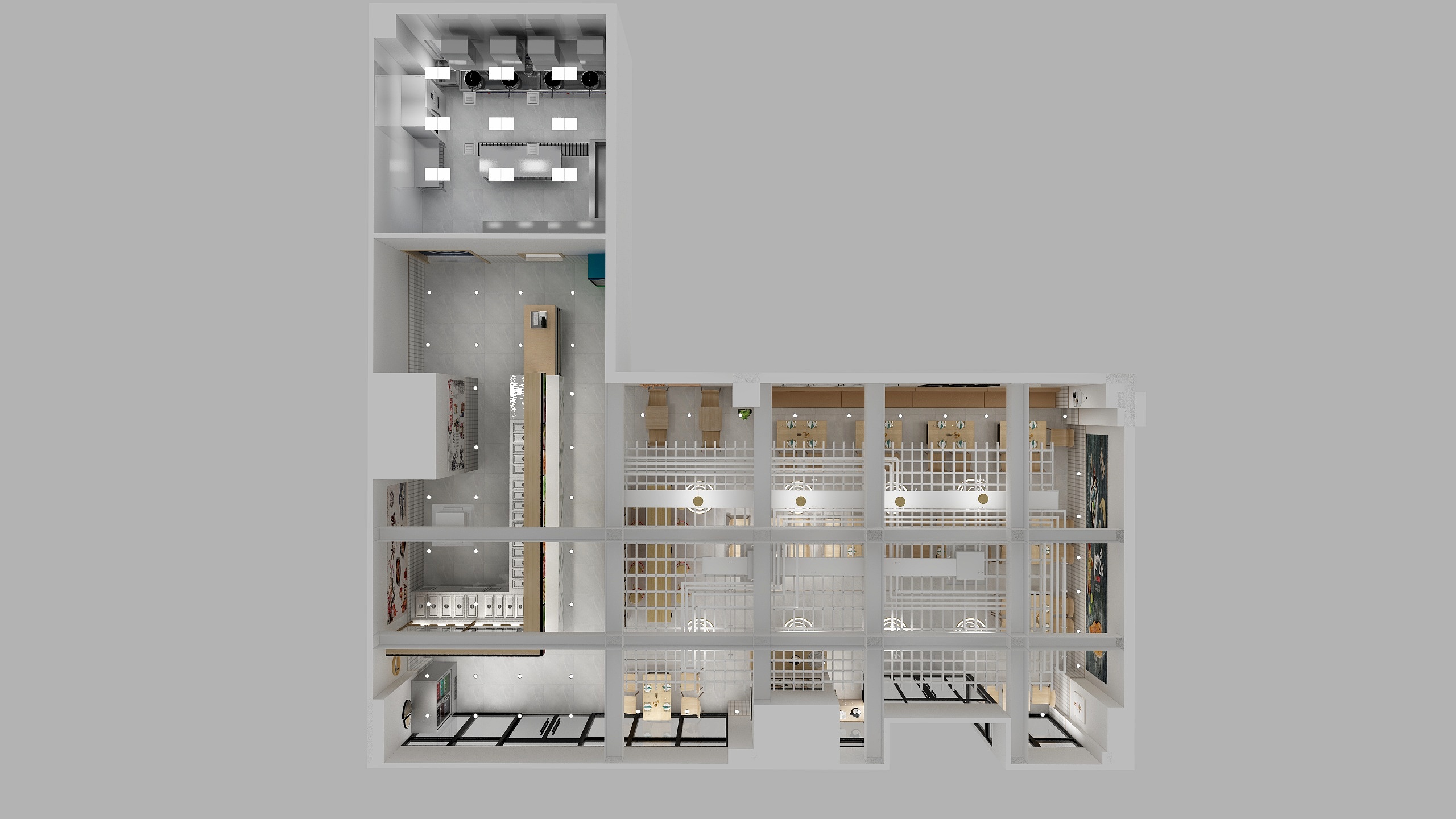 印阳装饰-设计师叶晨-中式快餐-装修设计方案