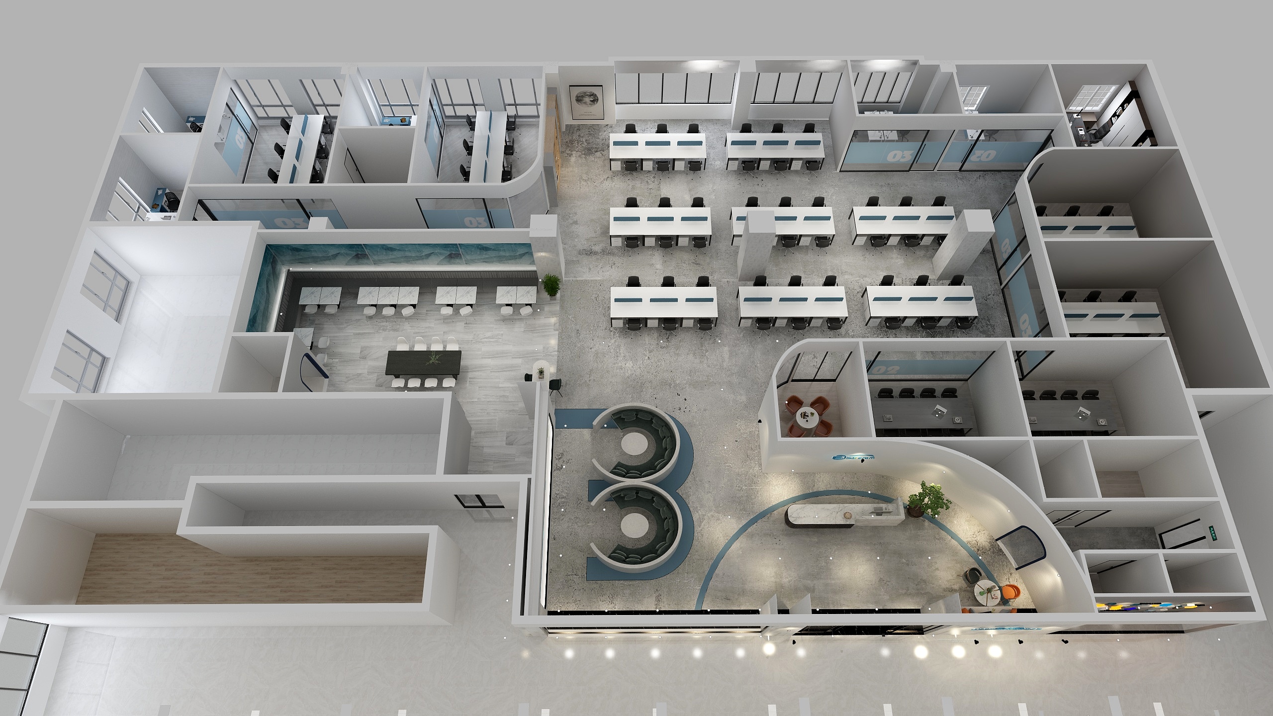 段段1690-伯杰办公室设计-装修设计方案