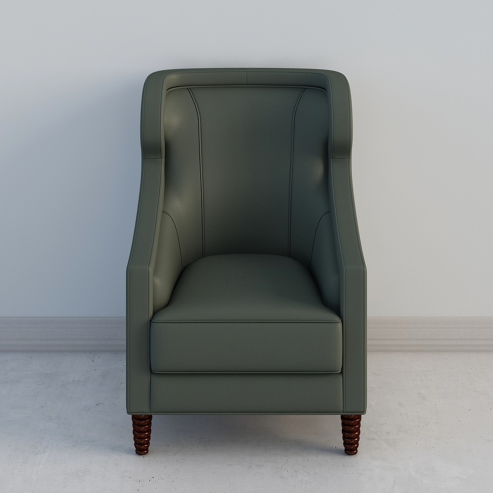 M-LC611单椅3D模型