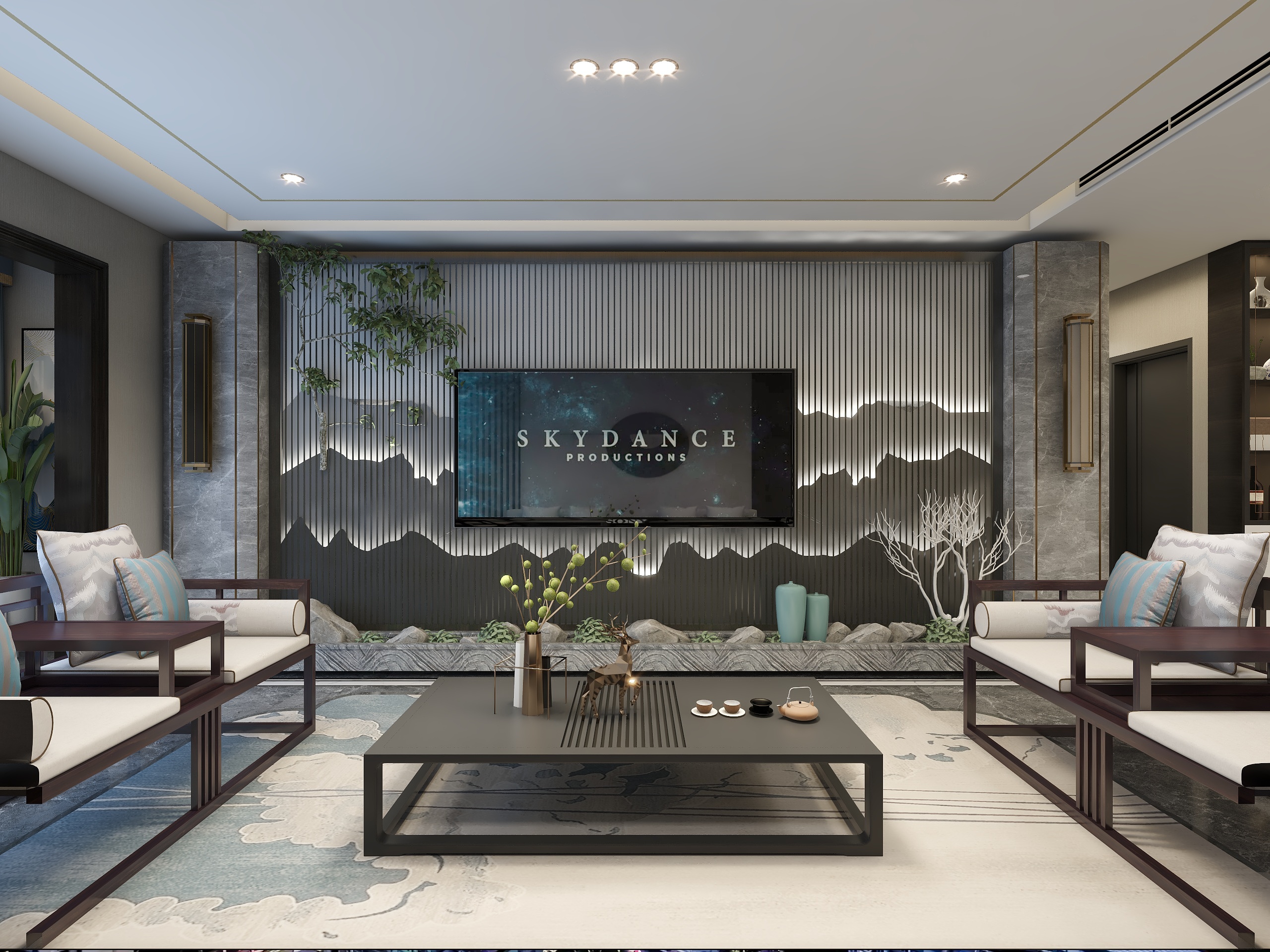 爱设计的刷子哥-新中式轻奢风格-装修设计方案