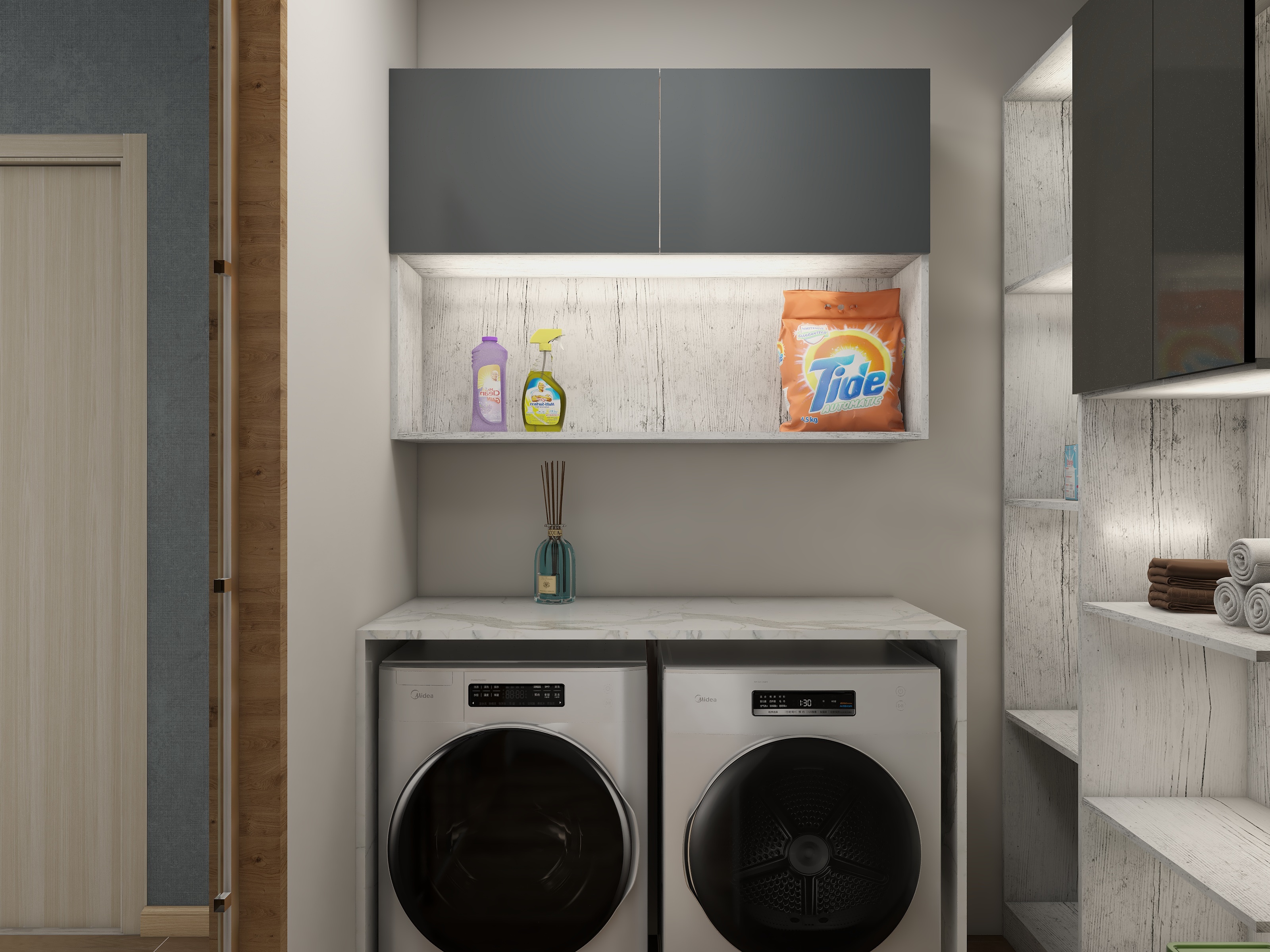 名远空间设计-新中loft-抱朴含真装修效果图